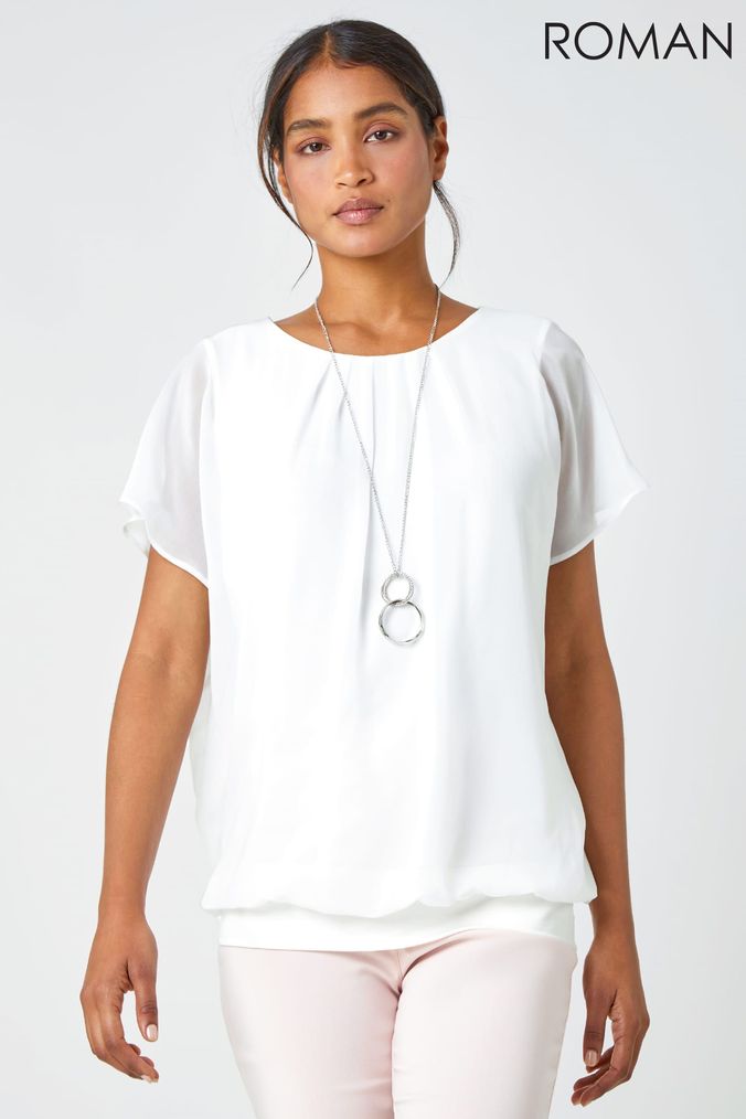 White Blouses for Women Casual Workwear White Blouses Next
