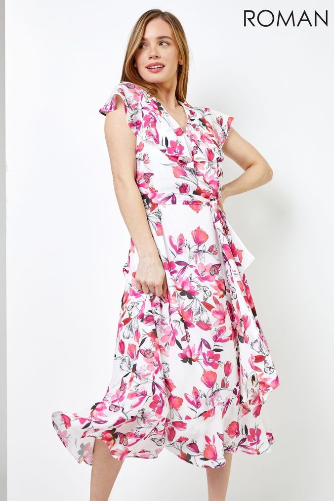 Wrap petite dresses sales