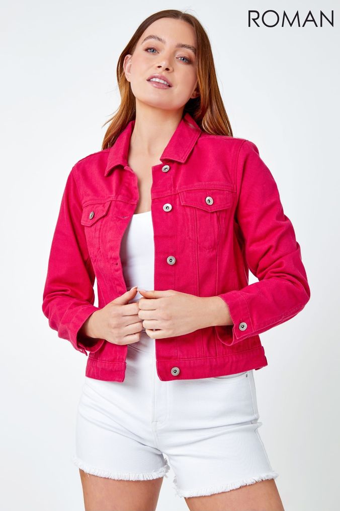 River Island Coats & Jackets | Girls Girls Pink Cropped Denim Jacket –  Increase CDC