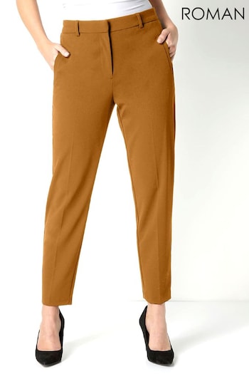 Roman Light Brown Originals Straight Leg Tapered Trousers (Q65126) | £28