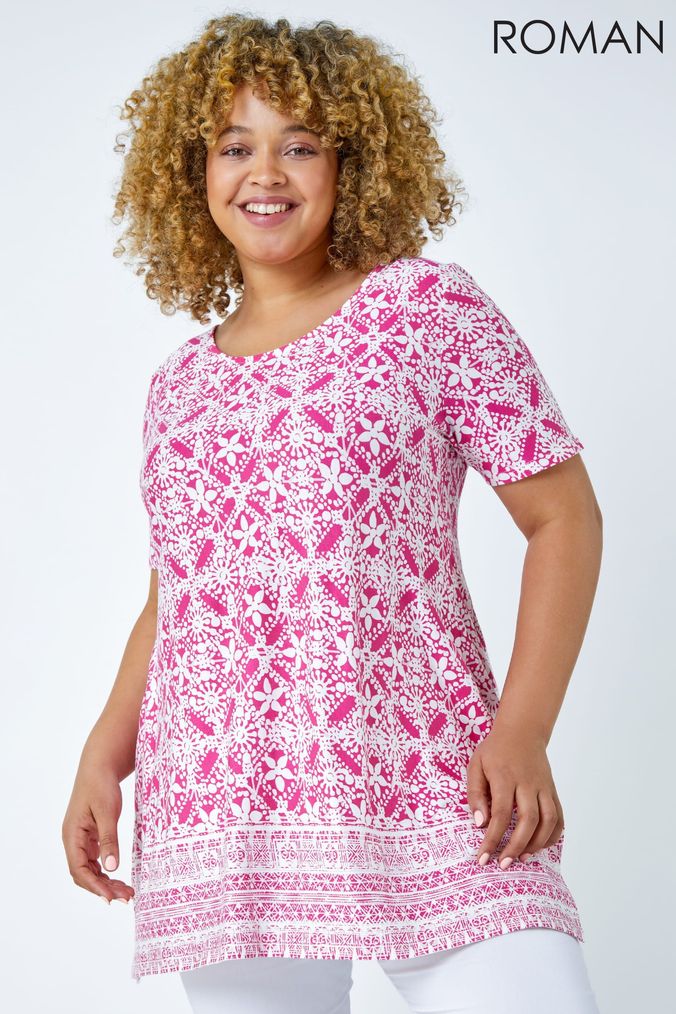 Romans plus shop size tops