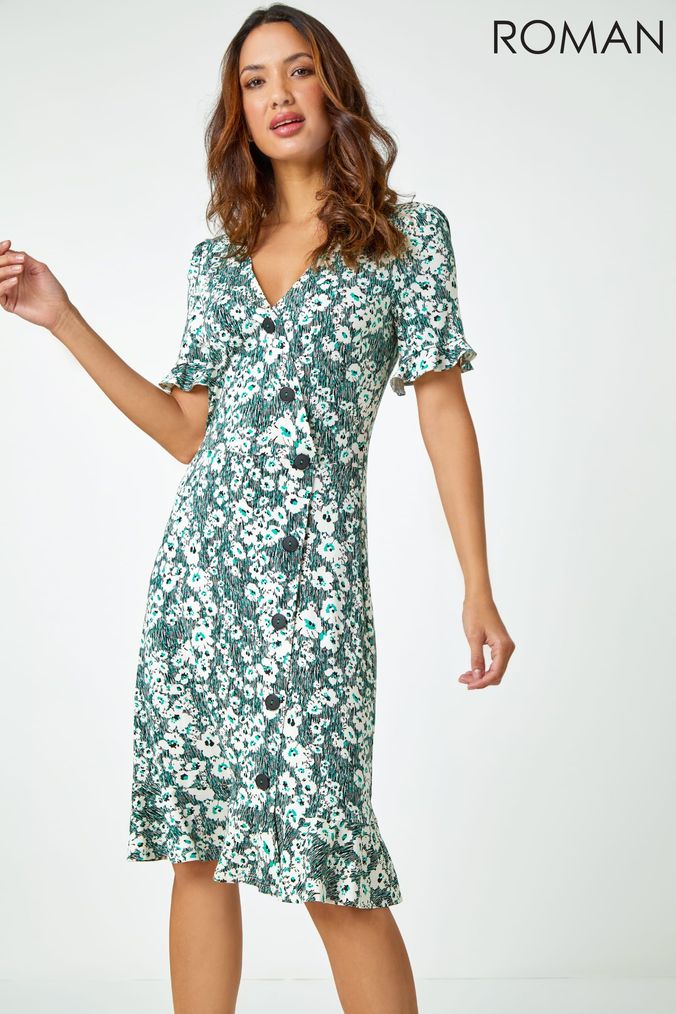 Buy Women s Green Tea Dress Dresses Online Next UK
