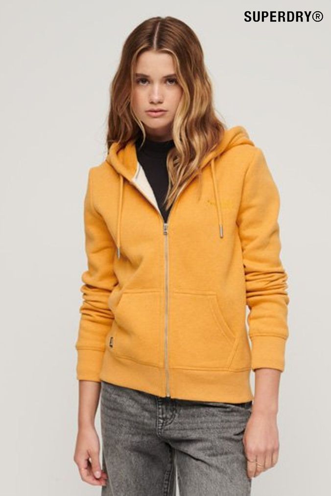 Mustard hoodies womens clearance