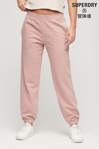 Superdry Pink Embroidered Boyfriend Joggers (Q65309) | £55