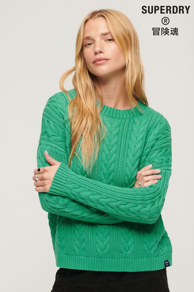 Green knitwear womens sale