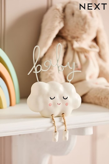 Natural New Baby Cloud Ornament (Q65520) | £10