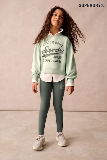 Superdry Green Classic Vintage Logo Graphic Sweatshirt Set (Q65635) | £35 - £37