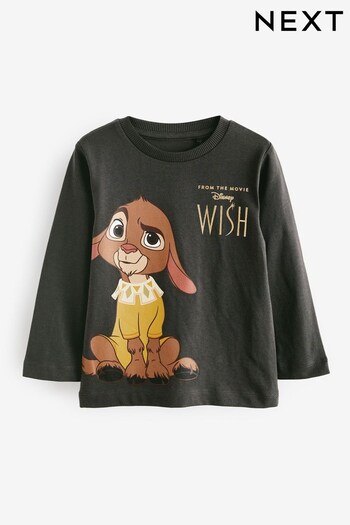 Charcoal Grey Disney Wish Long Sleeve T-Shirt (3mths-8yrs) (Q65689) | £11 - £13