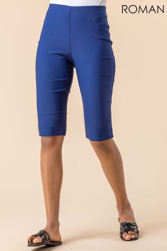Buy Women s Knee Short Elasticated Shorts Online Next UK
