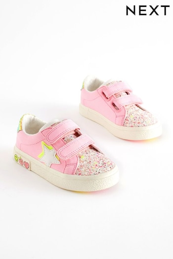 Pink Wide Fit (G) Star Trainers (Q65850) | £19 - £22
