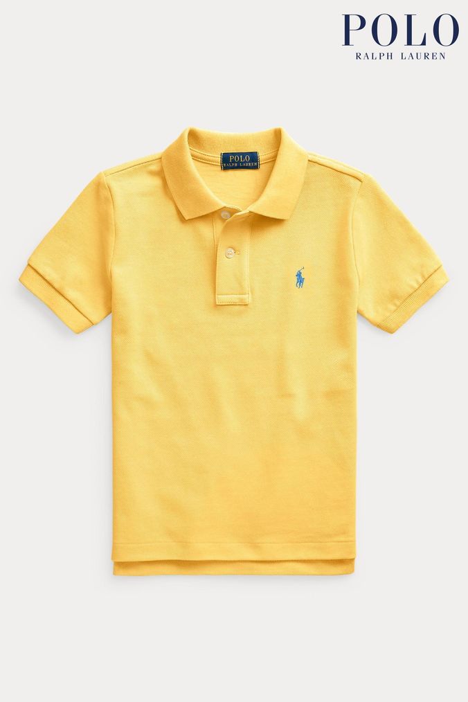 Skechers polo shirt kids yellow deals