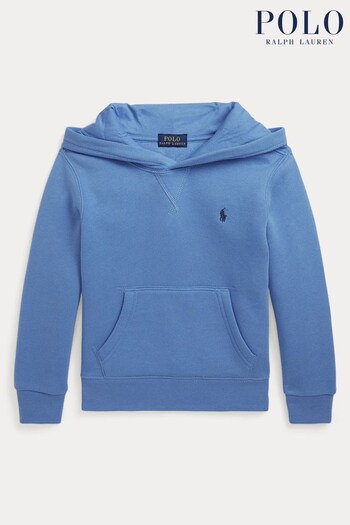 Polo Ralph Lauren Blue Fleece Hoodie (Q65853) | £79 - £89