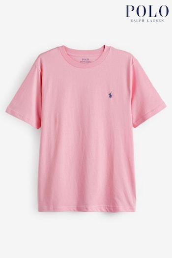 Polo marinho Ralph Lauren Cotton Jersey Crewneck T-Shirt (Q65856) | £42 - £45