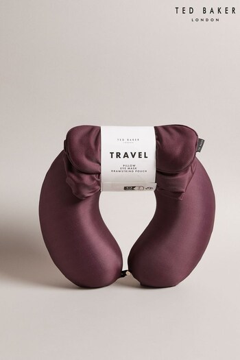 Ted Baker Purple Kelley Travel Pillow And Eye Mask Set (Q65908) | £55