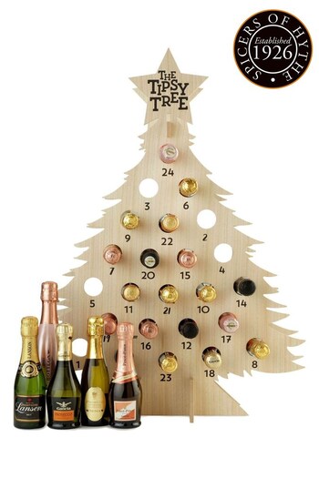 Spicers of Hythe Tall Tipsy Tree Advent Calendar With Fizz (Q65913) | £152