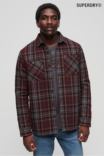 Superdry Brown The Merchant Store Quilted Overshirt (Q65975) | £75
