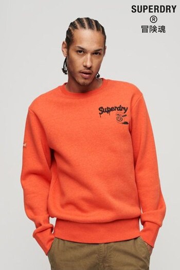 Superdry Orange Workwear Trade Sweatshirt (Q66041) | £55