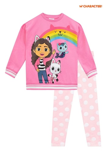 Character Pink Gabby's Dollhouse Sweatshirt and Leggings set (Q66376) | £25
