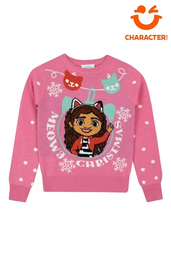 Character Pink Gabbys Dolls House Christmas Jumper (Q66378) | £27