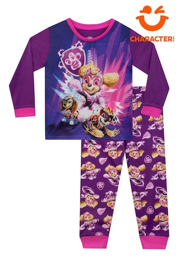 Character Purple Paw Patrol Printed Long Sleeve Pyjamas (Q66423) | £17