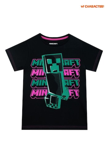 Character Black Minecraft T-Shirt (Q66433) | £15