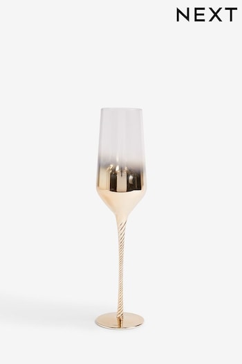 Set of 4 Gold Astrid Champagne Flutes (Q66606) | £32