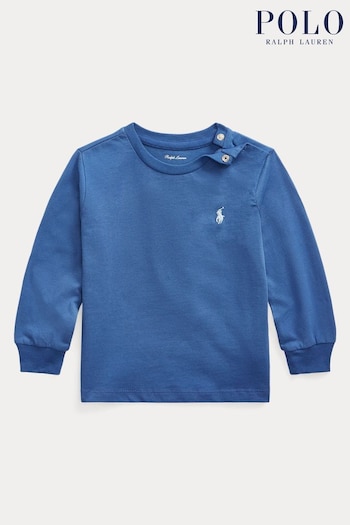 Polo Slim Ralph Lauren Blue T-Shirt (Q66625) | £42