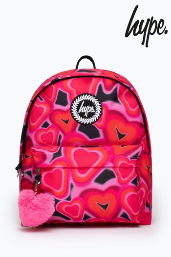 Hype.Unisex Pink Spray Hearts Backpack (Q66700) | £30