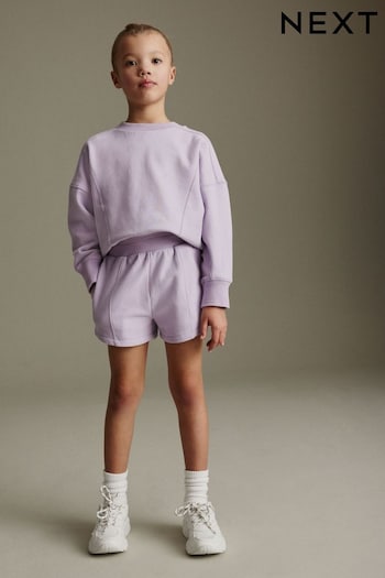 Lilac Purple Runner Jersey Shorts (3-16yrs) (Q66731) | £6 - £11