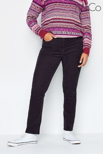 M&Co Grey Straight Leg Cord Trousers (Q66735) | £34