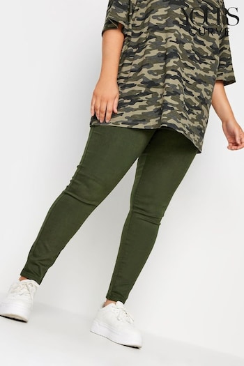 Yours Curve Green Grace Jeggings (Q66770) | £24