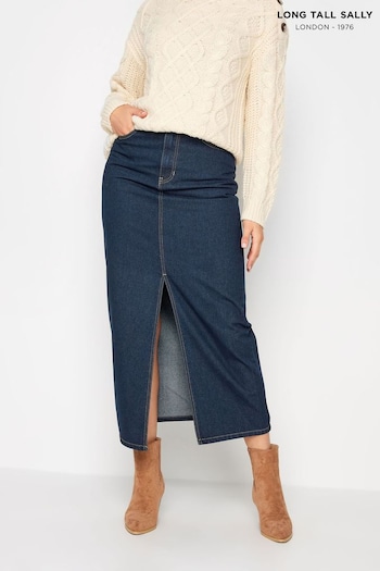 Long Tall Sally Blue Front Split Skirt (Q66825) | £37
