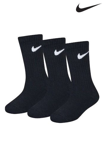 Nike Black Basic Ankle Socks 3 Pack (Q66832) | £8
