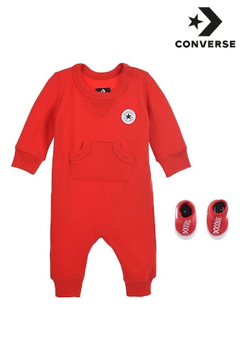 Converse Red Baby Pramsuit (Q66875) | £30
