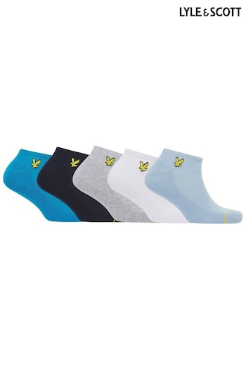 Lyle & Scott Multi Ruben Ankle Sports Socks 5 Pack (Q66883) | £19