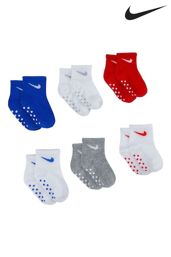 Nike Multi Infant Ankle Gripper Socks  6 Pack (Q66892) | £16