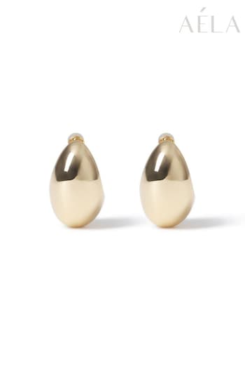 Aela Gold Tone Chunky Teardrop Earrings (Q66952) | £12.50