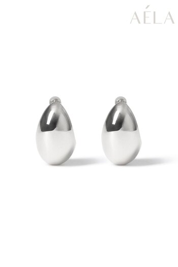 Aela Silver Tone Chunky Teardrop Earrings (Q66983) | £12.50