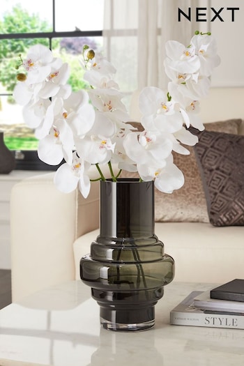 White Artificial Orchid Stem (Q67007) | £8