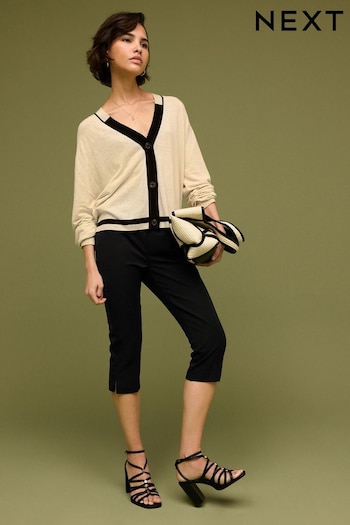 Black Tailored Capri Trousers (Q67048) | £32
