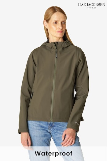 Ilse Jacobsen Waterproof Short A Line Softshell Raincoat (Q67102) | £179