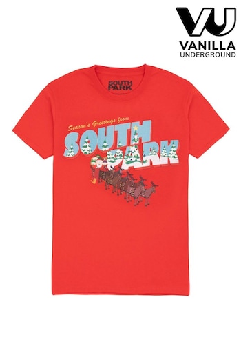 Vanilla Underground Red South Park Mens Xmas T-Shirt (Q67122) | £21
