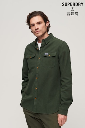 Superdry Green Trailsman Flannel Shirt (Q67145) | £45