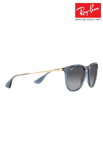 Ray-Ban Blue/Grey Erika Classic Sunglasses Grau (Q67185) | £168