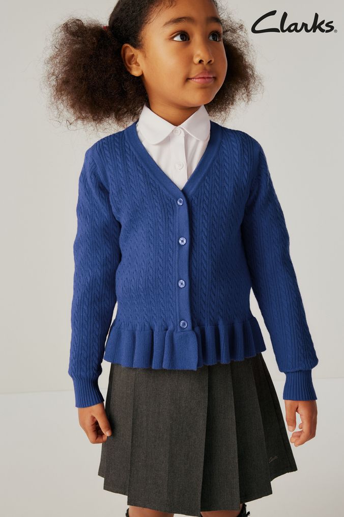 Light blue school cardigan online