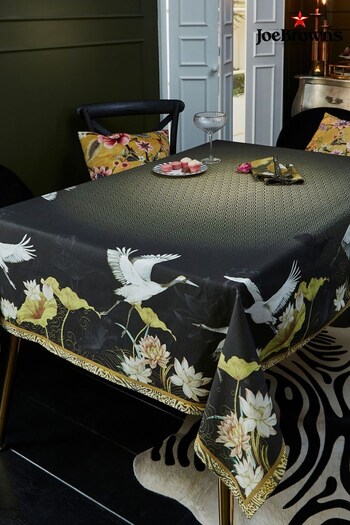 Joe Browns Black Candescent Cranes Tablecloth (Q67280) | £40