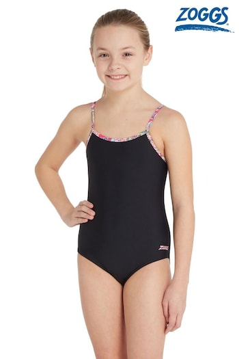 Zoggs Girls Classicback Black Swimsuit (Q67293) | £22