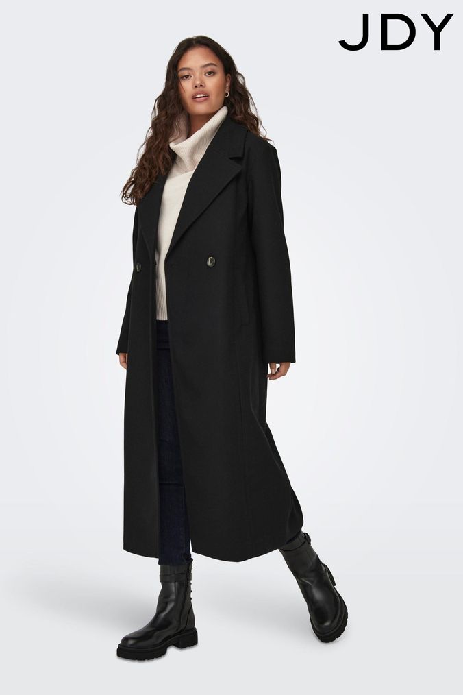 Jdy collarless coat clearance