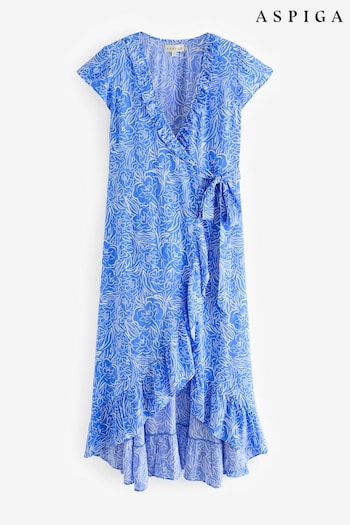 Aspiga Blue Demi Wrap Dress (Q67380) | £98