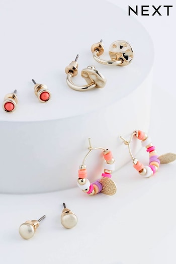 Pink Hoops and Stud 4 Pack (Q67681) | £10.50